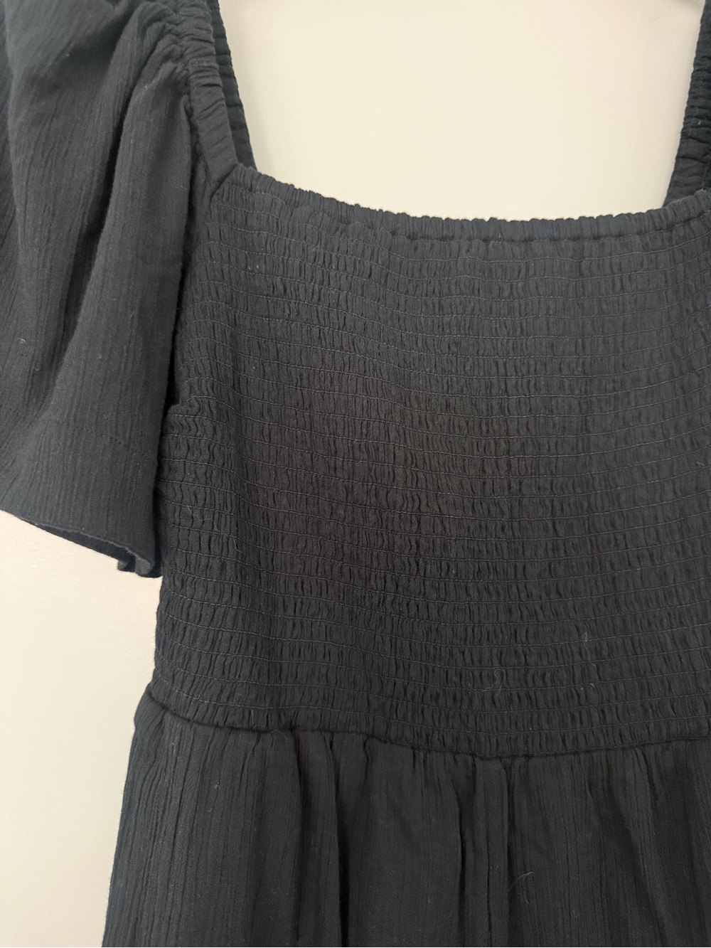 LOFT Black Square-Neck Romper - Picture 4 of 4